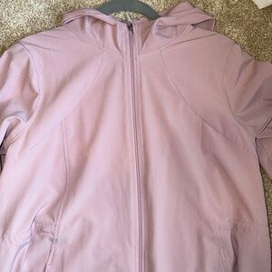 ALL IN MOTION Womens Full Zip Jacket Windbreaker Light Purple Size Medium